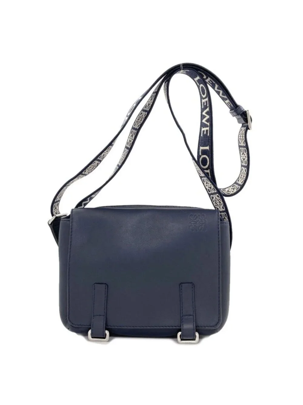 Loewe Military Messenger Bag XS Anagram Calfskin